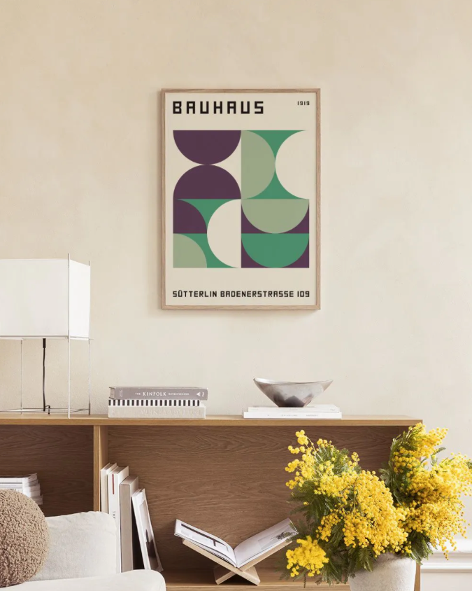Affiche encadrée - Bauhaus Sutterlin