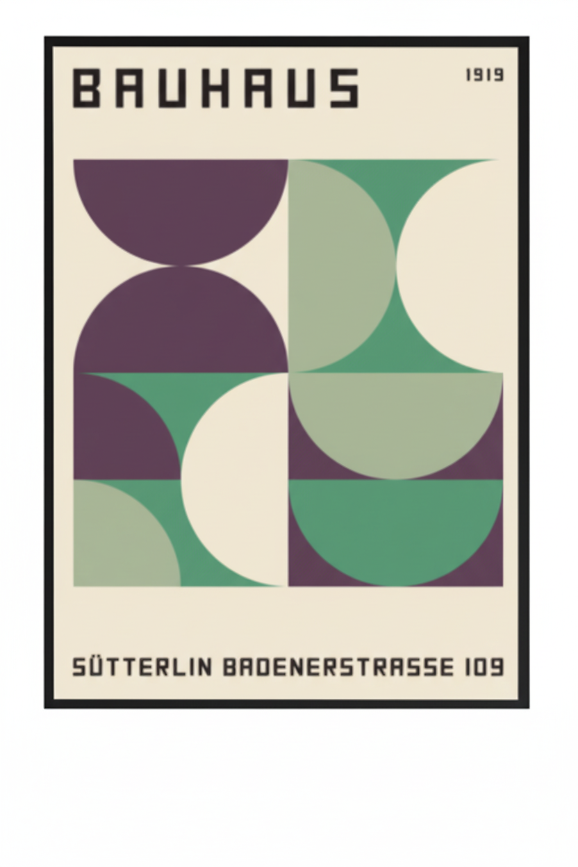 Affiche encadrée - Bauhaus Sutterlin