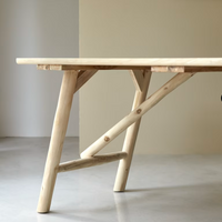 Table teck verni Mathilda - Tikamoon