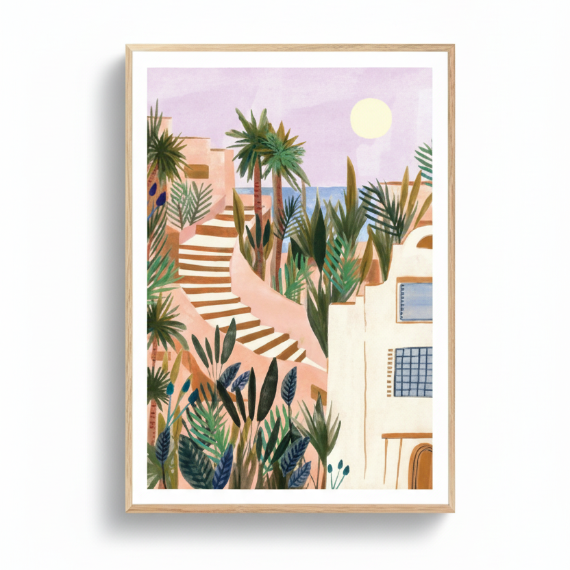 Affiche encadrée - Laura Page Tropical
