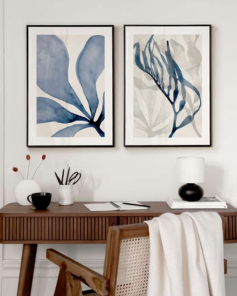 Framed print - Blue Flow