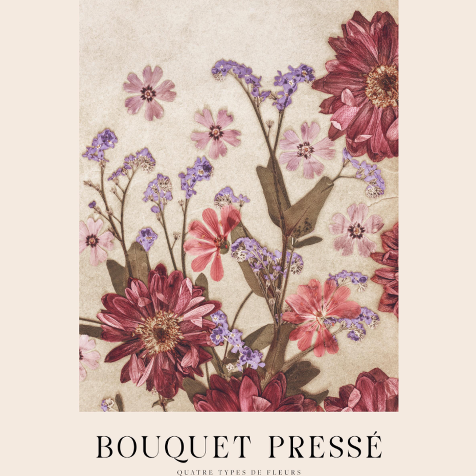 Affiche encadrée - Vintage Bouquet