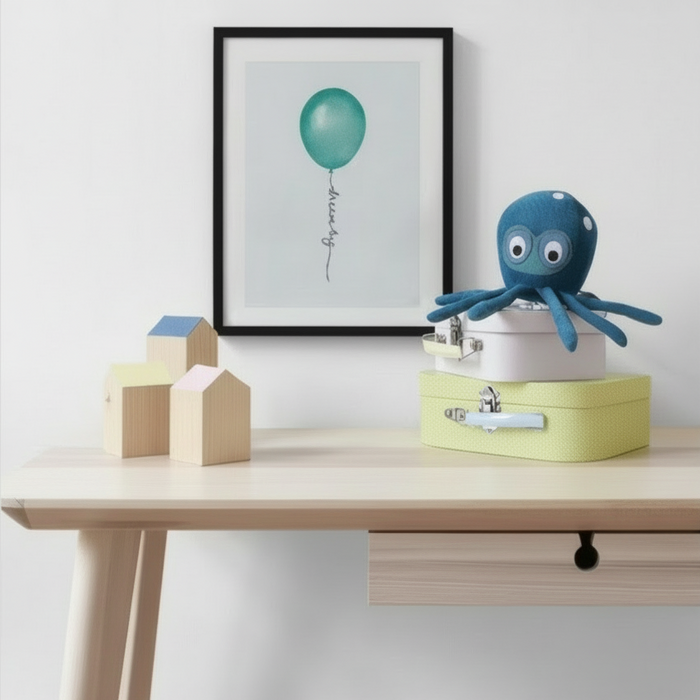 Affiche encadrée chêne Balloon