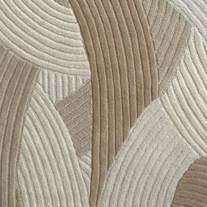 Tapis laine tuftée Canopée beige - Edito
