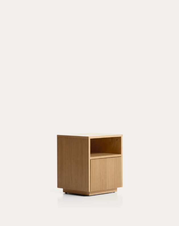 Table de chevet placage chêne Lerida