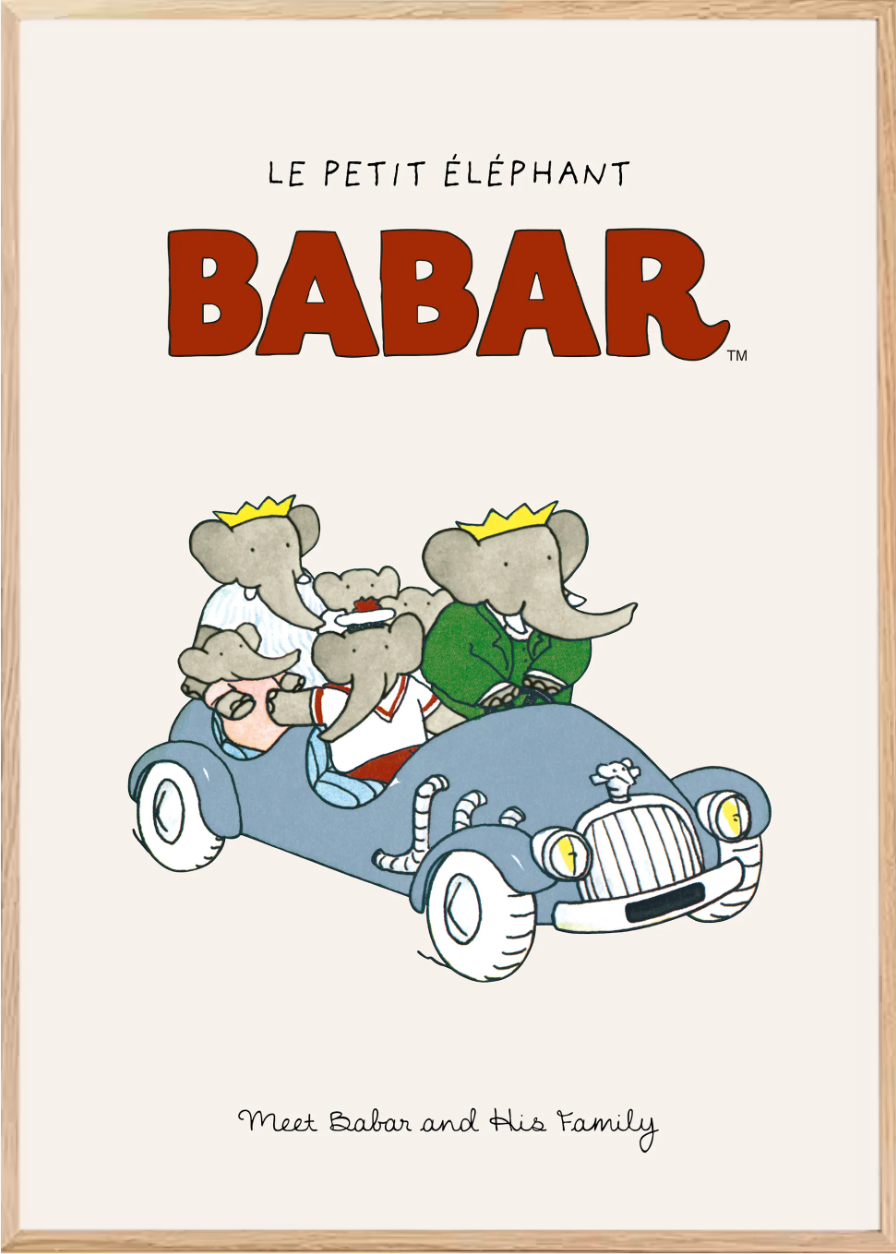 Affiche encadrée - Babar