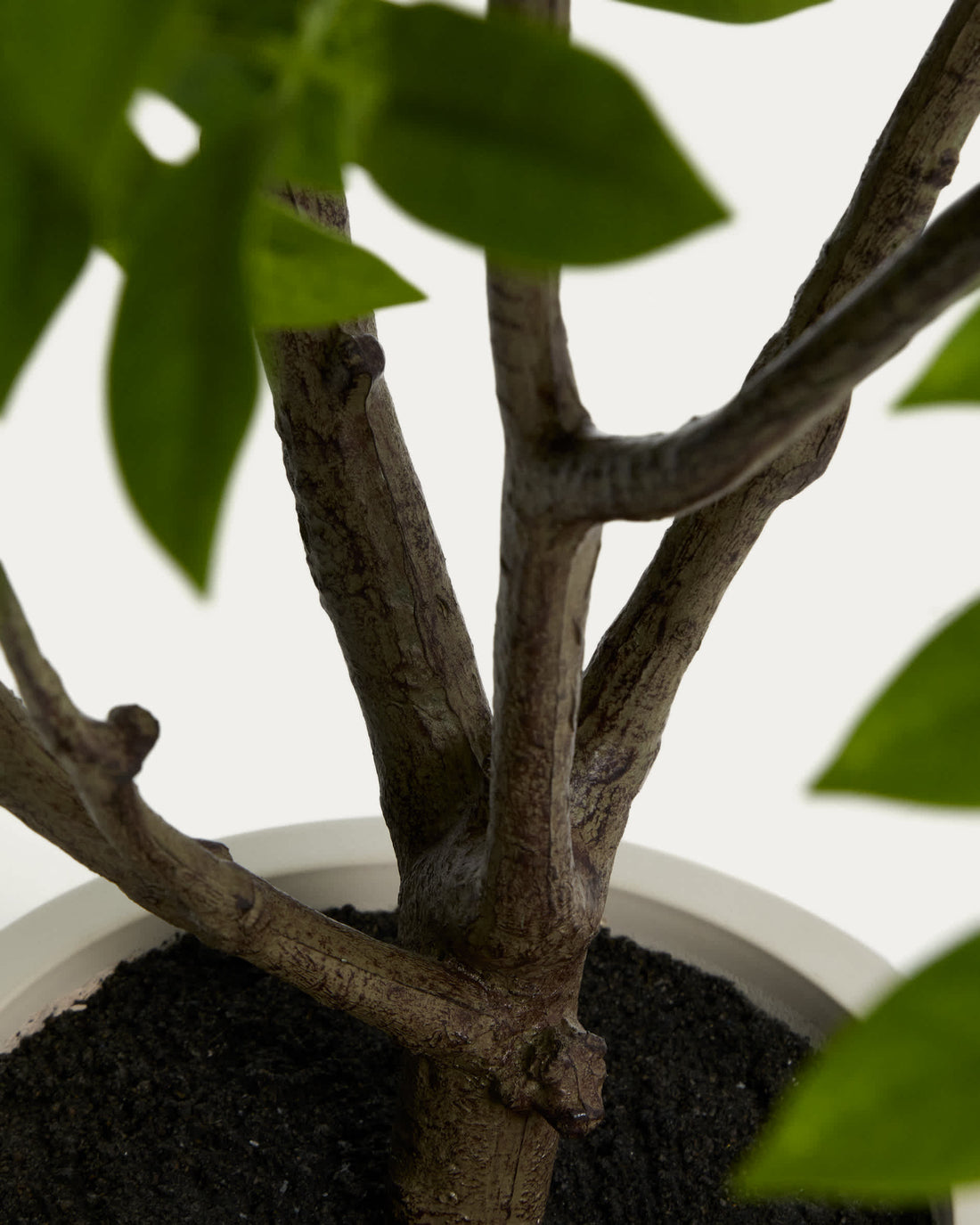 Plante artificielle Calella – vue rapprochée du cache-pot