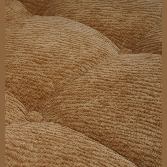 Fauteuil tissu crêpé acier chromé Aurore - NV GALLERY