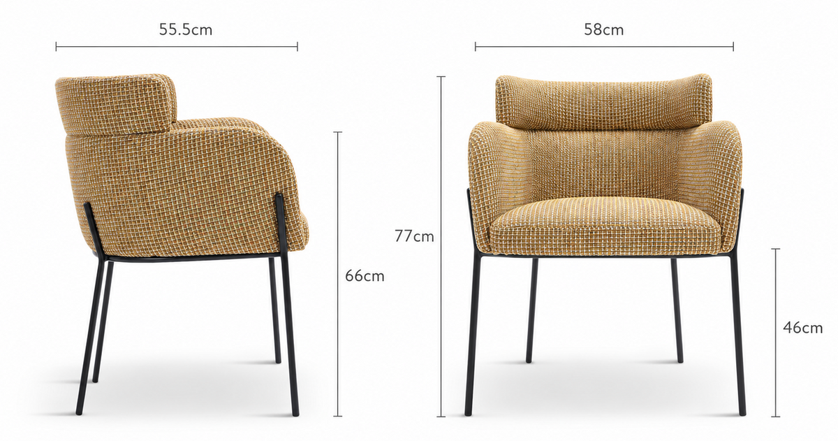 Chaise Baron tweed