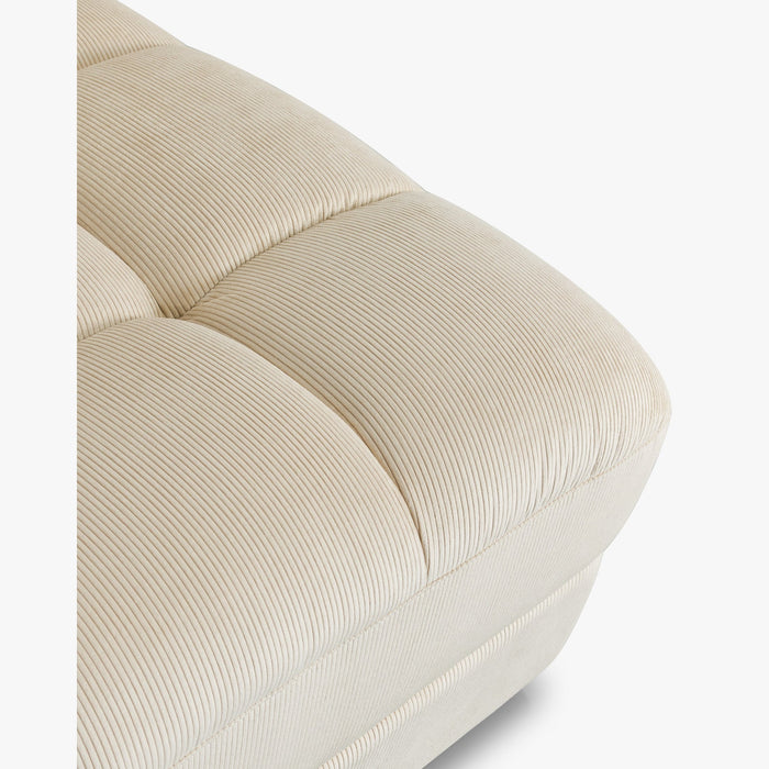 Fauteuil d'angle modulable velours anti-tâches Paul - NV GALLERY