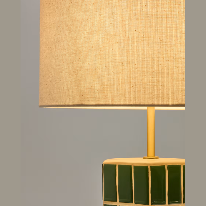 Lampe à poser céramique verte Liria