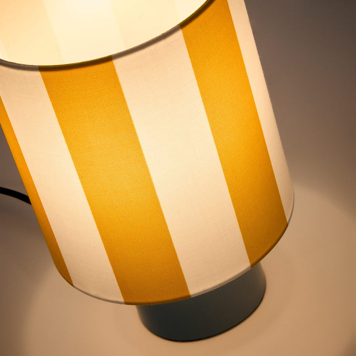 Lampe à poser Alcoi bleue – vue de côté