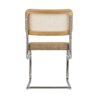 Chaise Uberto Tweed Marron Ristretto - NV GALLERY - vue côté