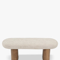 Banc Popa tweed beige - détail du piètement