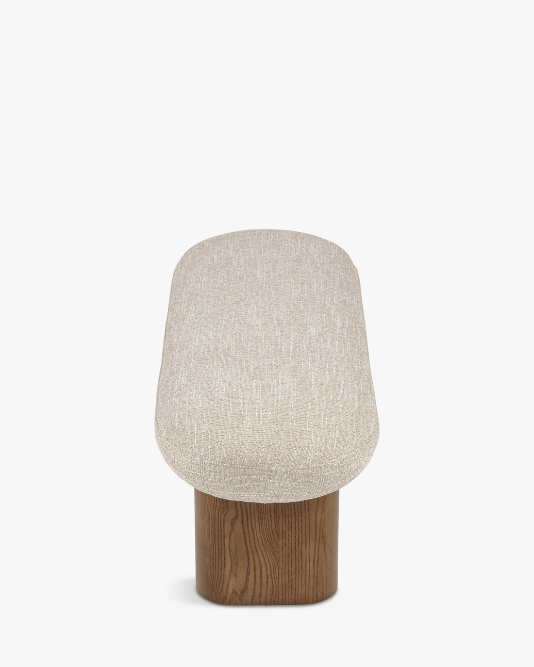 Banc Popa tweed beige - vue de côté