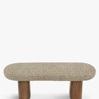 Banc Popa tweed vert - vue de dos