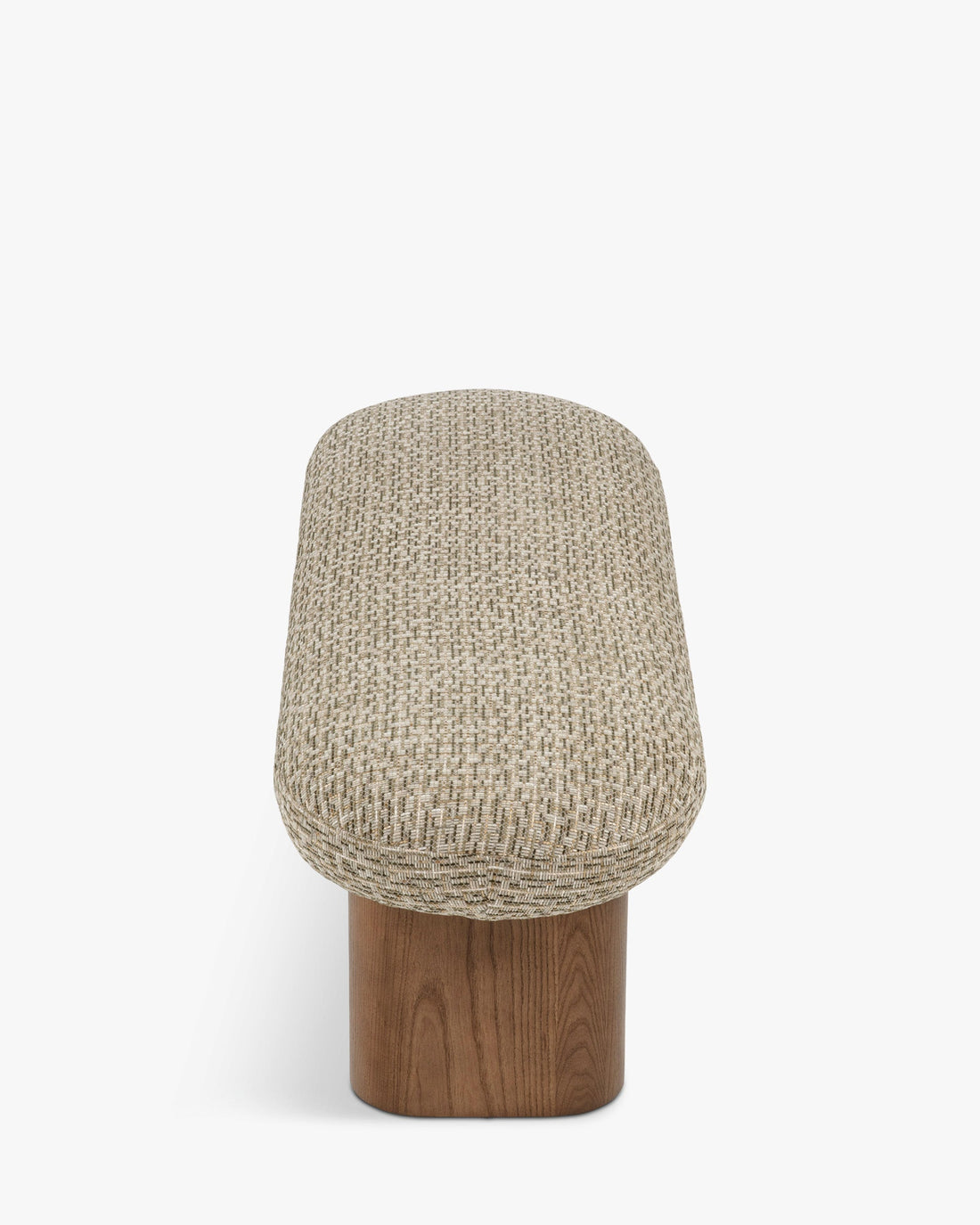 Banc Popa tweed vert - vue de côté