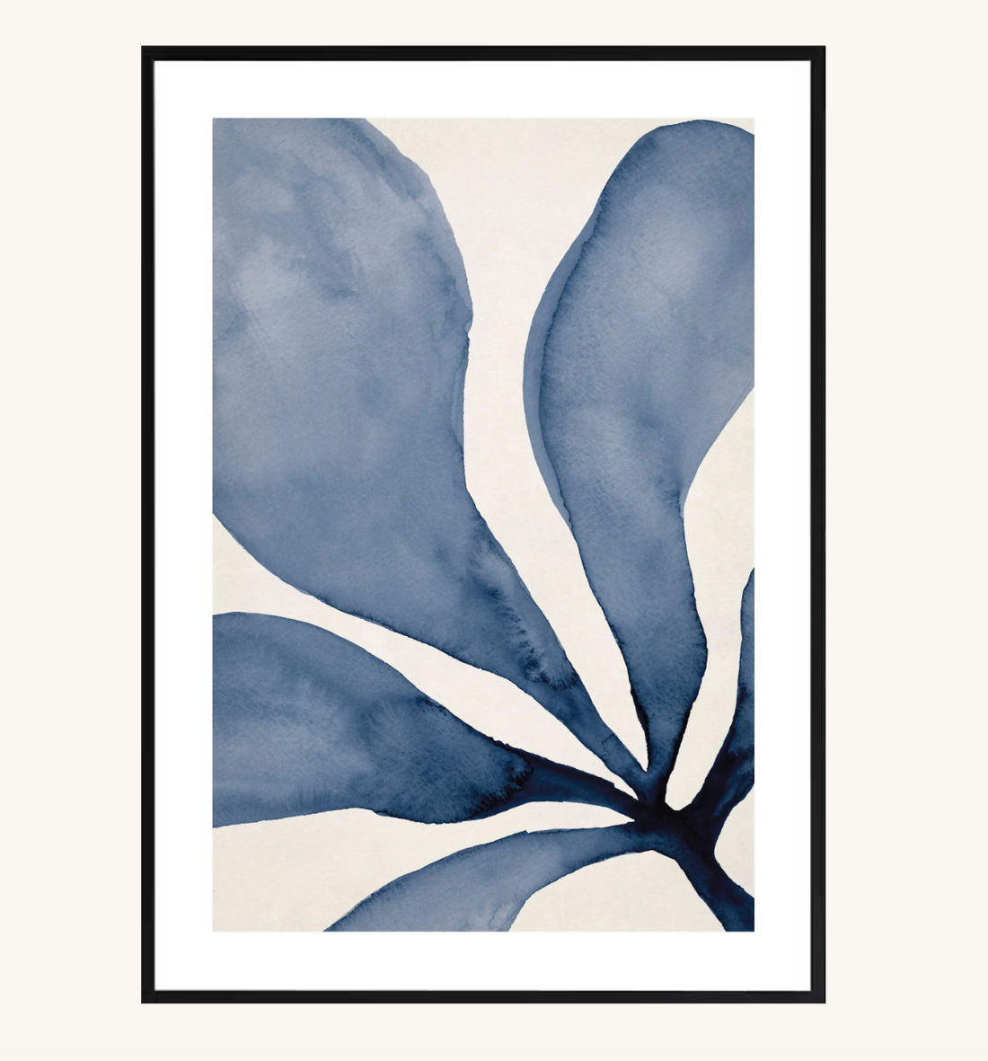 Affiche encadrée - Pétales d'azur
