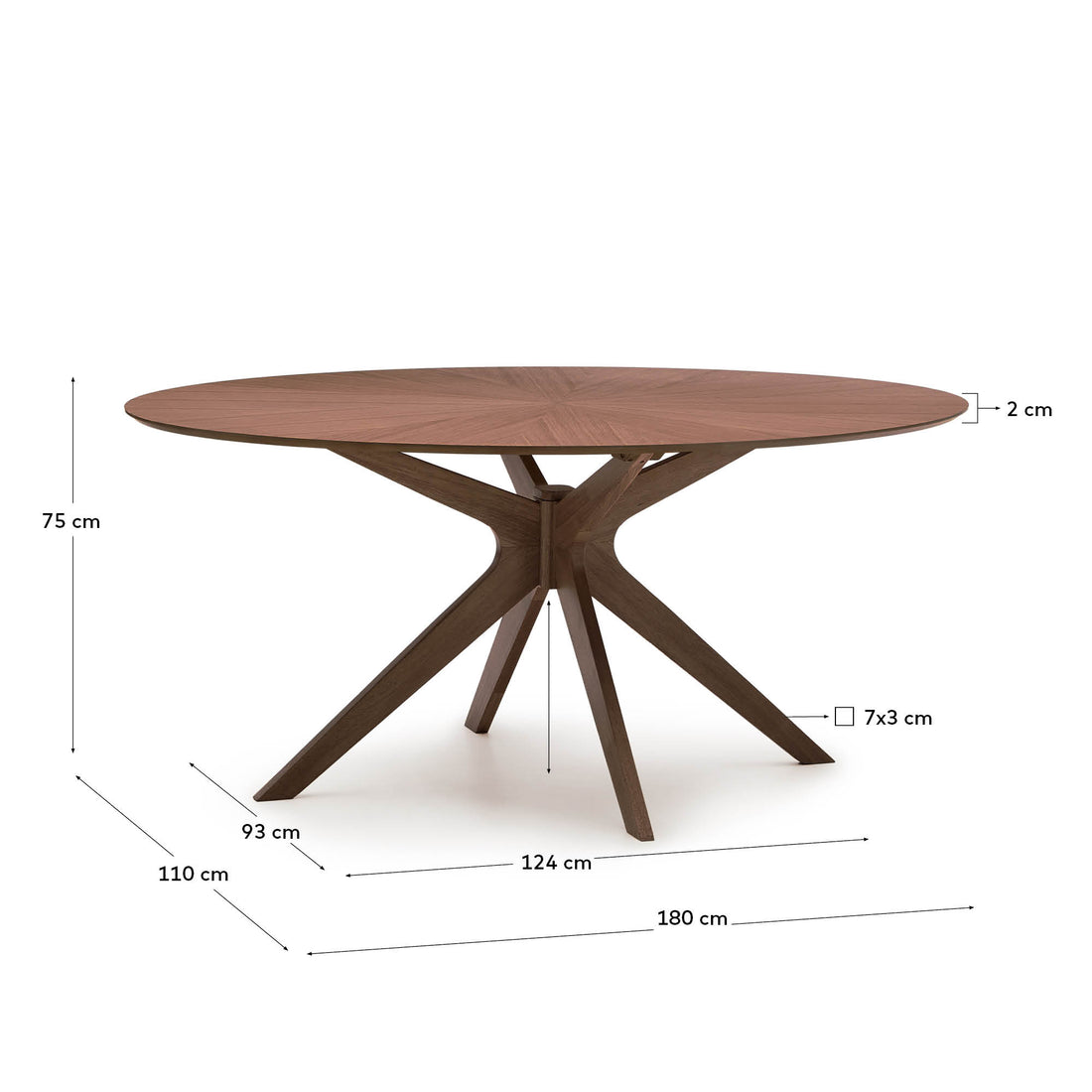 Meria oval table