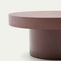 Table basse Elche XL terracotta – vue de côté