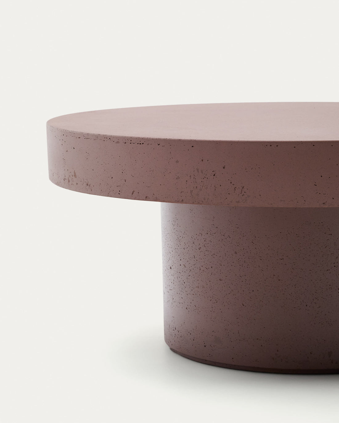 Table basse Elche XL terracotta – vue de côté