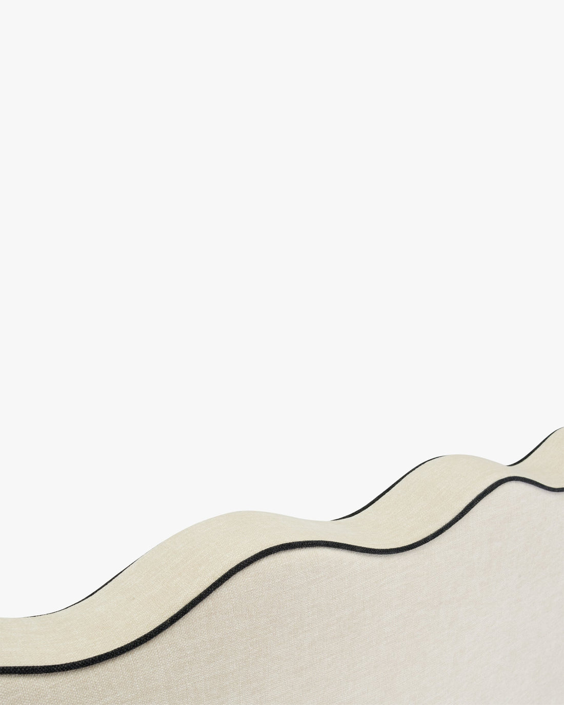 Tête de lit Atlante chenille beige – vue latérale