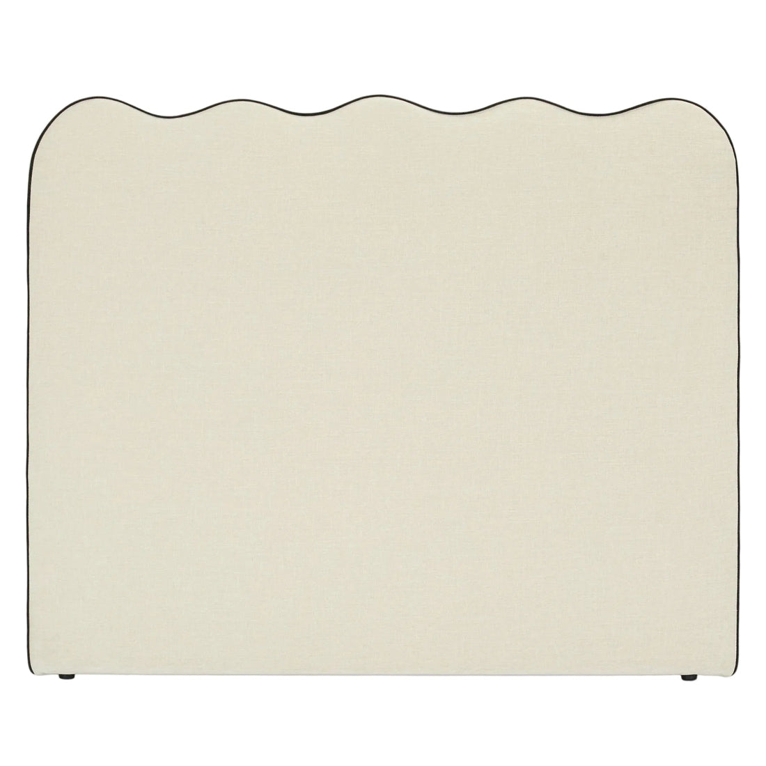 Tête de lit Atlante chenille beige – vue détourée