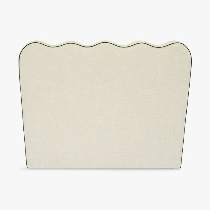 Tête de lit Atlante chenille beige – vue de face