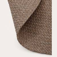 Tapis rond Palamos beige – détail de la bordure