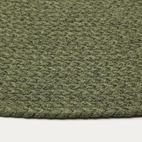 Tapis rond Aiguablava vert – détail du tressage