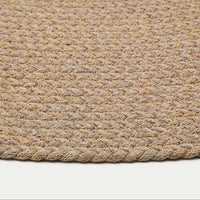 Tapis rond Aiguablava beige – détail du tressage