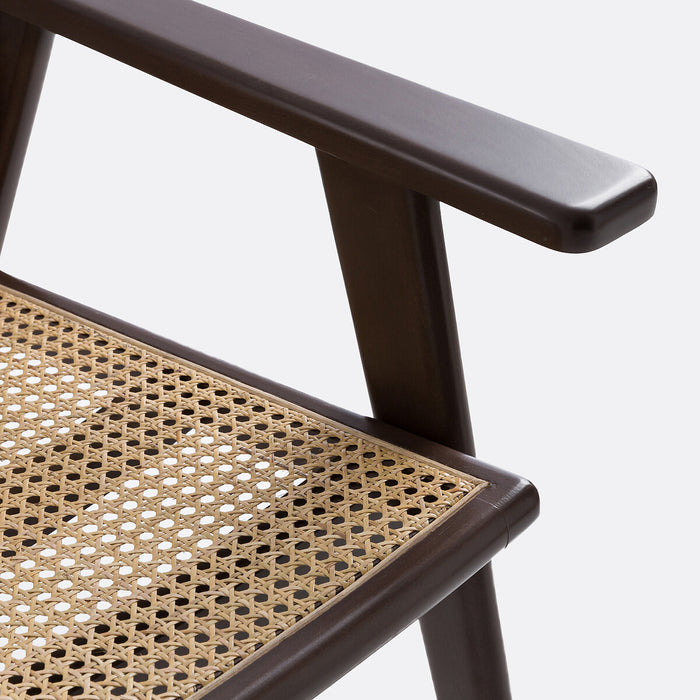 Fauteuil hêtre massif cannage Siran