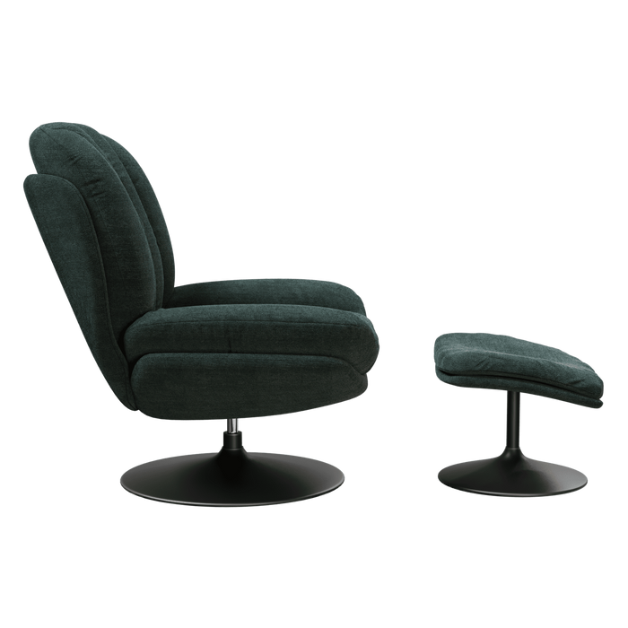 Fauteuil acier et tissu Lisboa - Akante