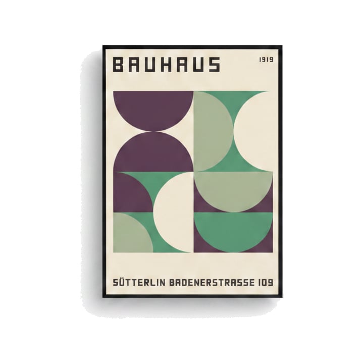 Affiche encadrée - Bauhaus Sutterlin