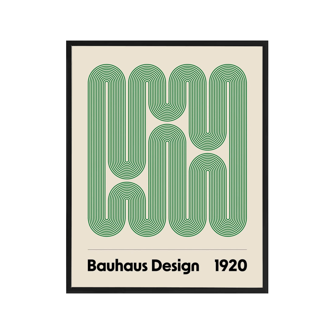 Affiche encadrée - Bauhaus Swirls