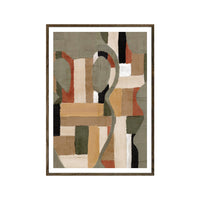 Affiche encadrée - Painted Shapes No1
