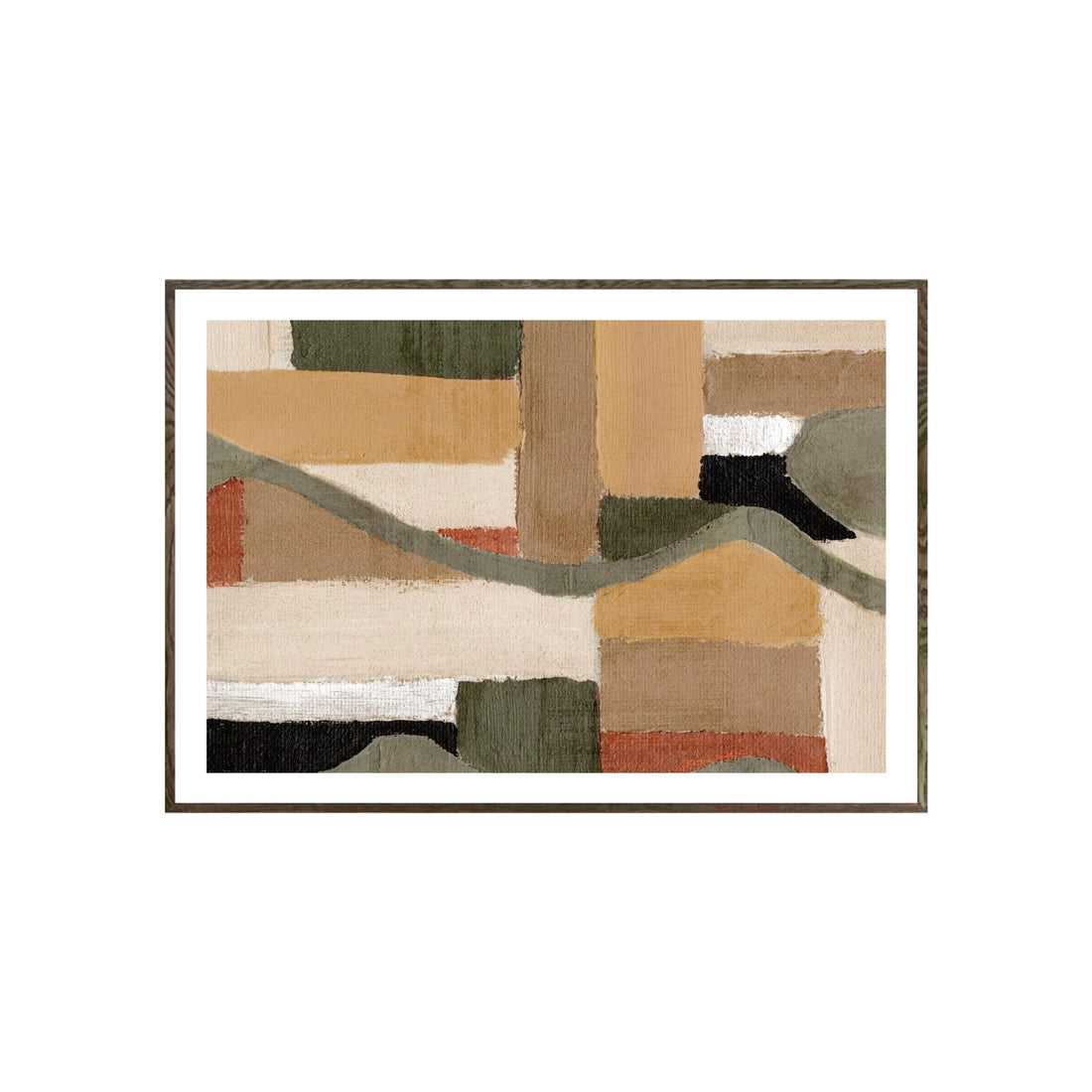 Affiche encadrée - Painted Shapes No2