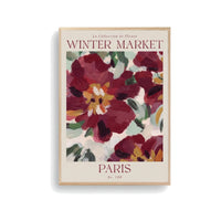 Affiche encadrée chêne Winter Market