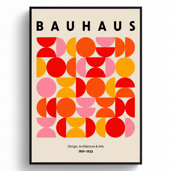Affiche encadrée - Bahaus