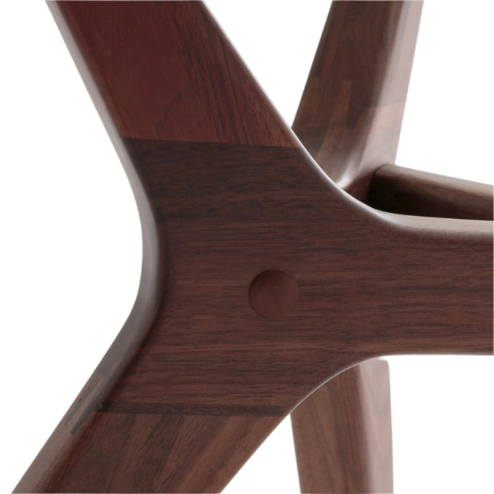 Table d'appoint noyer et verre Maricielo - AM.PM