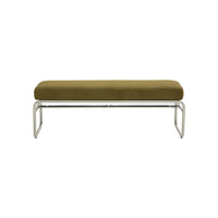 Banc velours et chrome Kyra - NV Gallery