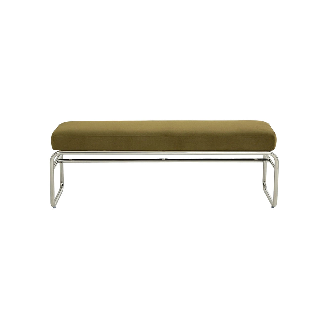 Banc velours et chrome Kyra - NV Gallery