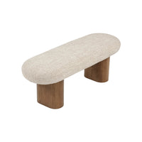 Banc Popa tweed beige - vue détourée