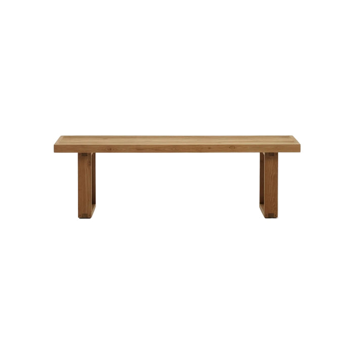 Banc Tamariu en teck massif – vue détourée