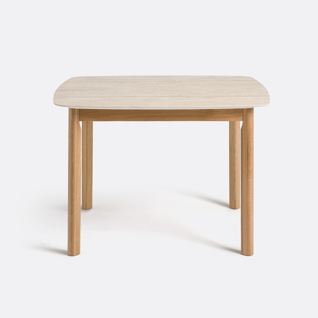 Table à manger travertin et chêne Sauren