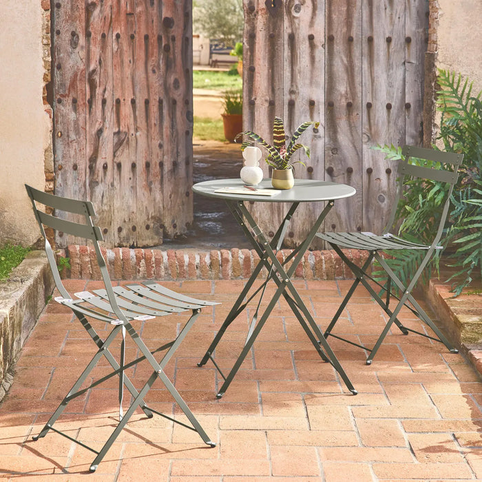 Table de jardin bistrot métal Emilia