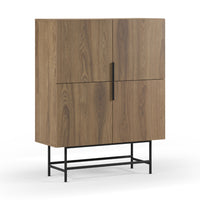 Buffet haut Rimini – détail du décor chêne foncé