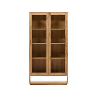 Buffet vitrine placage chêne Cadix