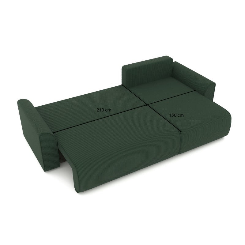 Canapé Convertible d'angle coffre 3 places Carmain