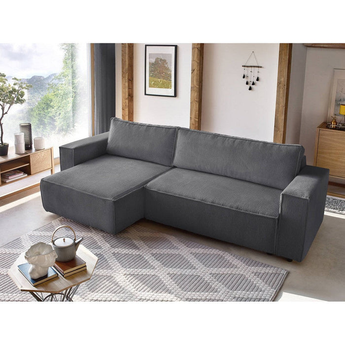 Canapé Convertible d'angle coffre Nihad - Bobochic